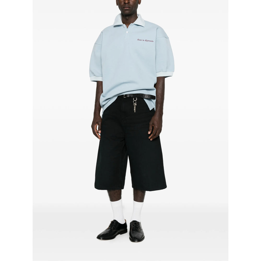 Willy Chavarria Blue Polo Shirts Men Willy Chavarria
