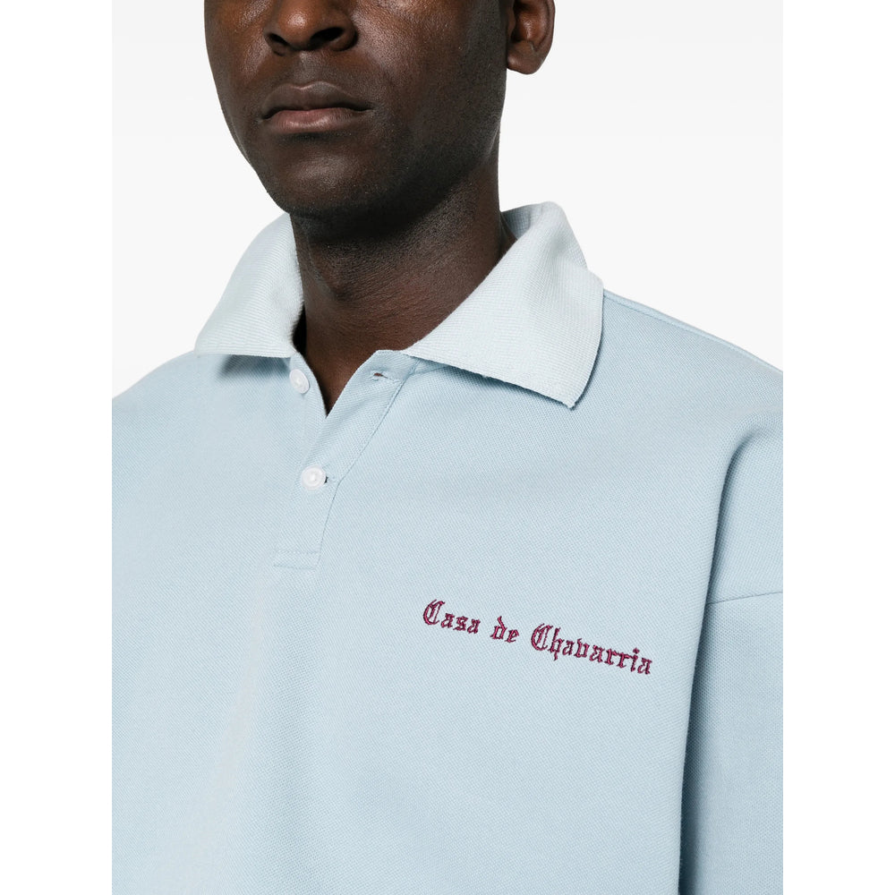 Willy Chavarria Blue Polo Shirts Men Willy Chavarria