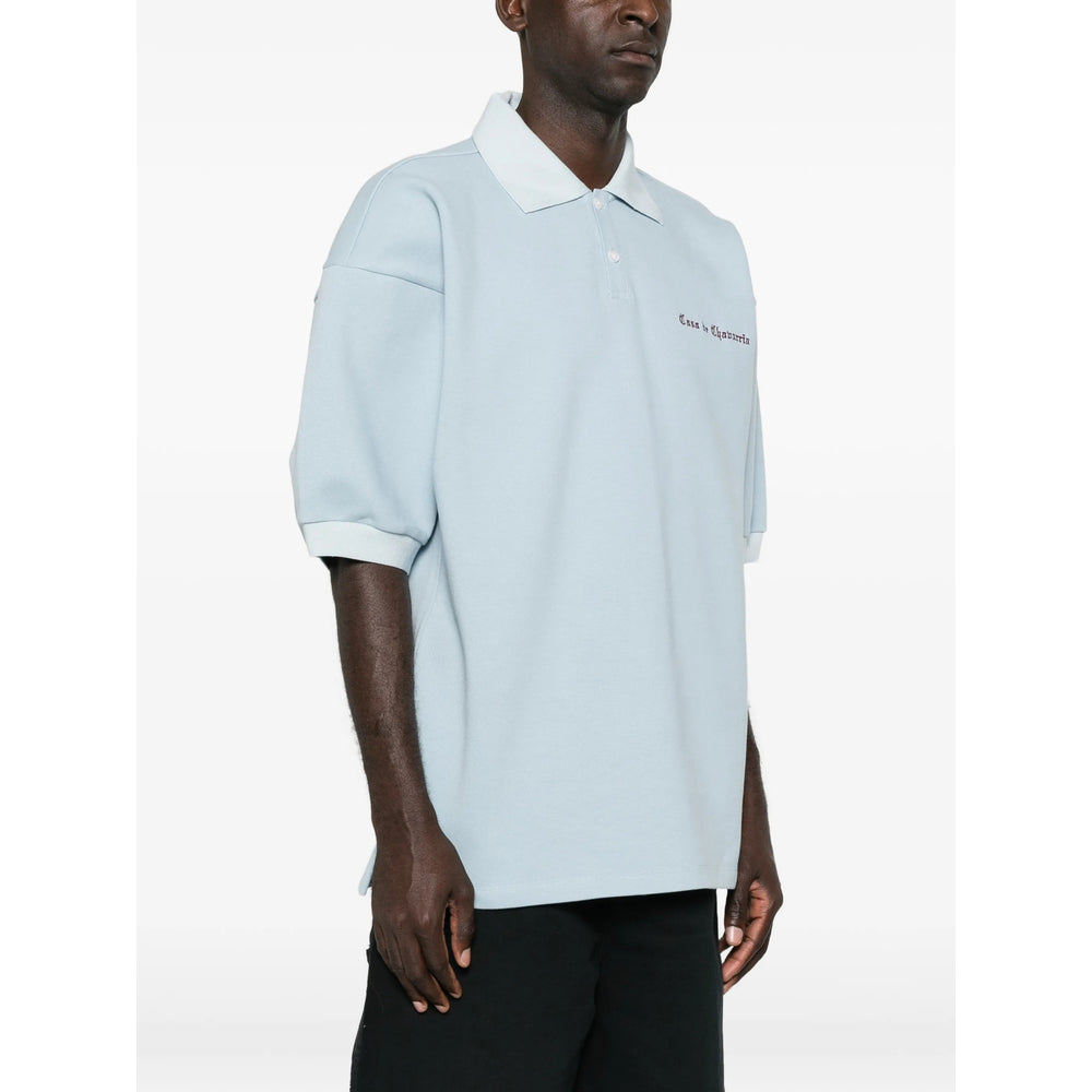 Willy Chavarria Blue Polo Shirts Men Willy Chavarria