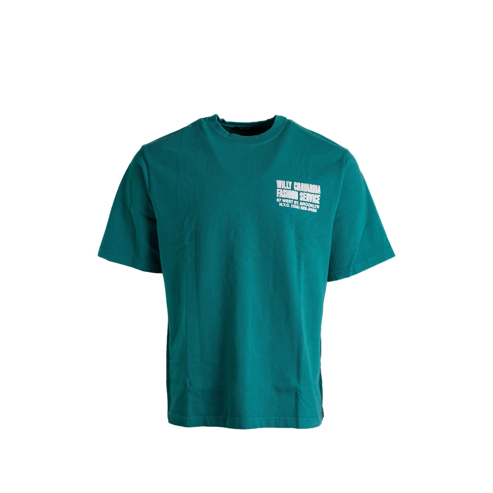 Willy Chavarria Green T-Shirts & Vests Men Willy Chavarria