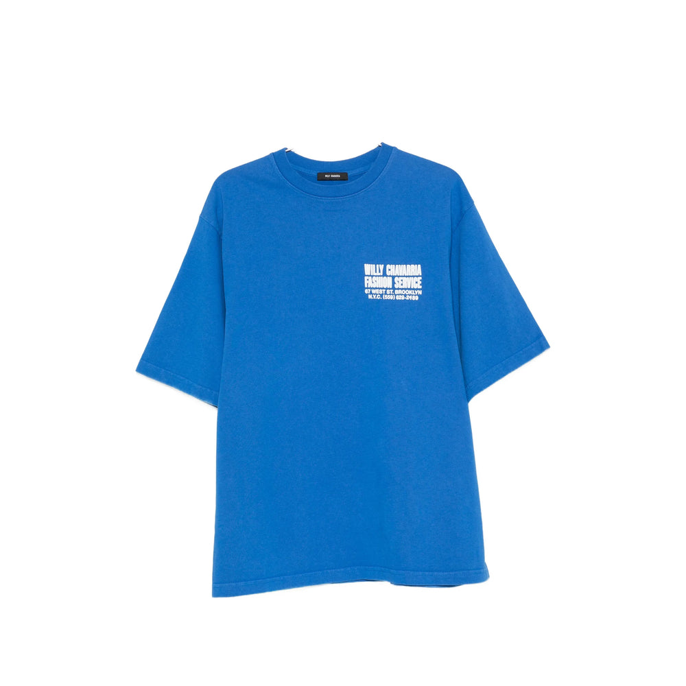 Willy Chavarria Blue T-Shirts & Vests - T-Shirts Men Willy Chavarria