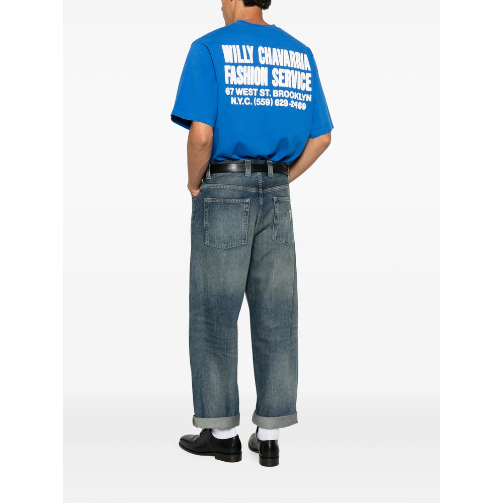 Willy Chavarria Blue T-Shirts & Vests - T-Shirts Men Willy Chavarria