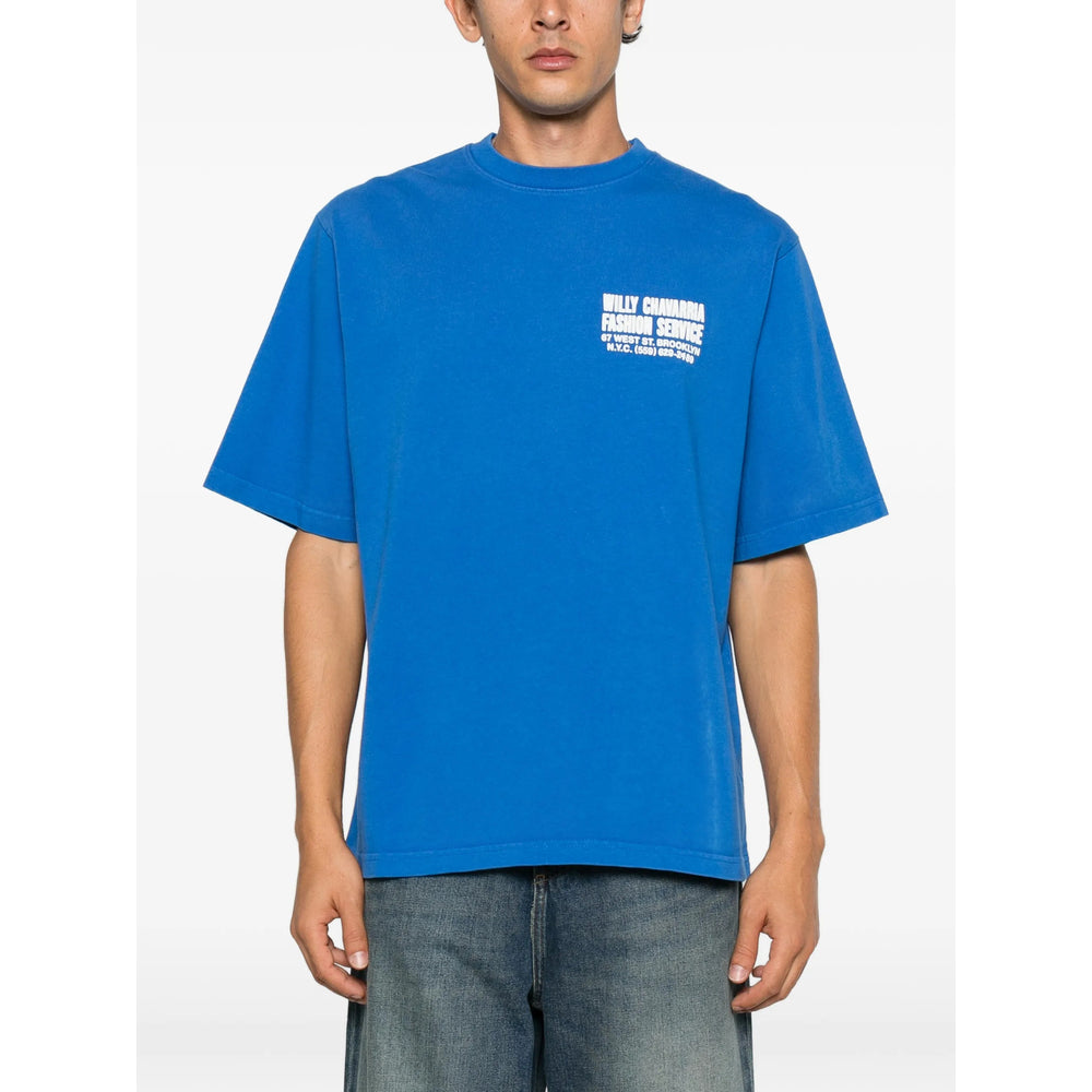 Willy Chavarria Blue T-Shirts & Vests - T-Shirts Men Willy Chavarria