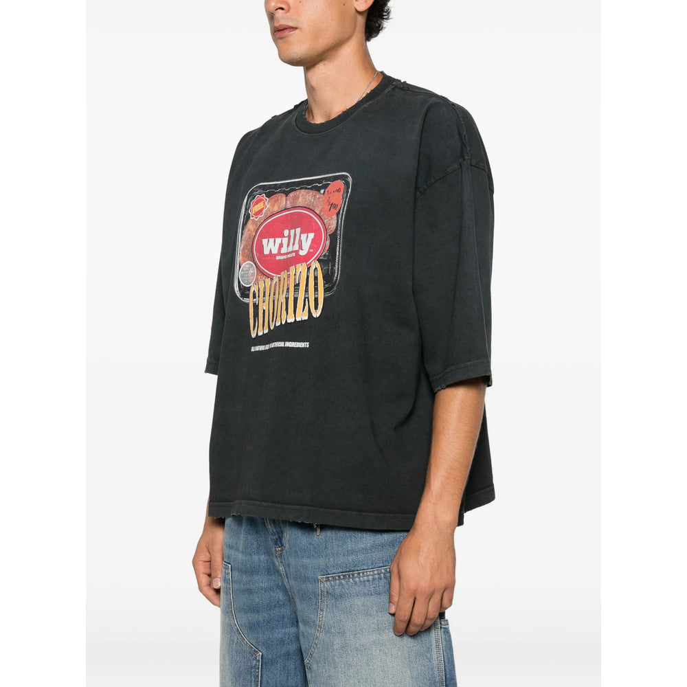 Willy Chavarria Black T-Shirts & Vests - T-Shirts Men Willy Chavarria
