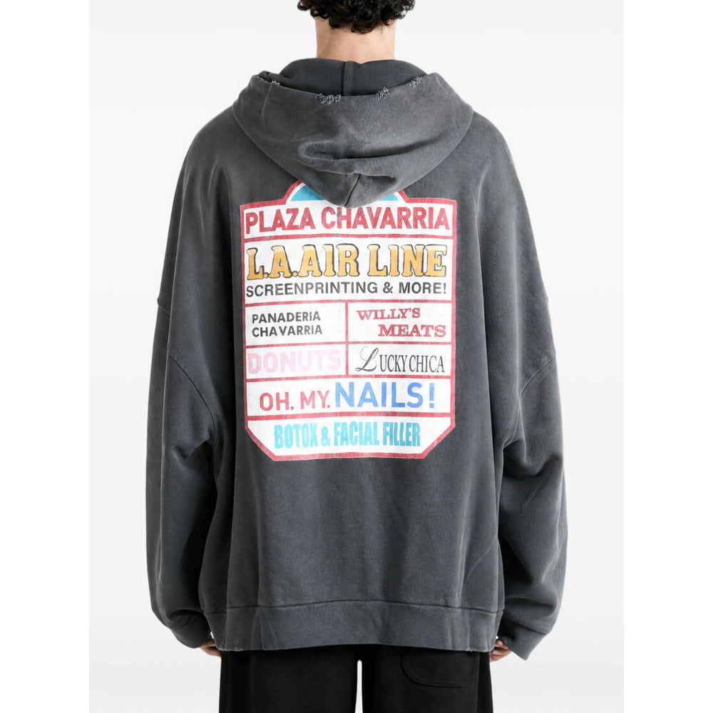 Willy Chavarria Grey Sweaters & Knitwear - Hoodies Men Willy Chavarria