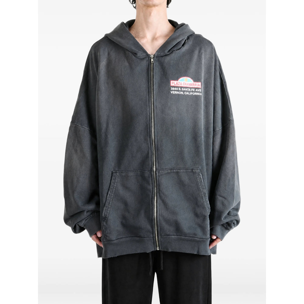 Willy Chavarria Grey Sweaters & Knitwear - Hoodies Men Willy Chavarria