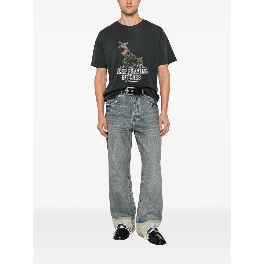 Willy Chavarria Grey T-Shirts & Vests - T-Shirts Men Willy Chavarria
