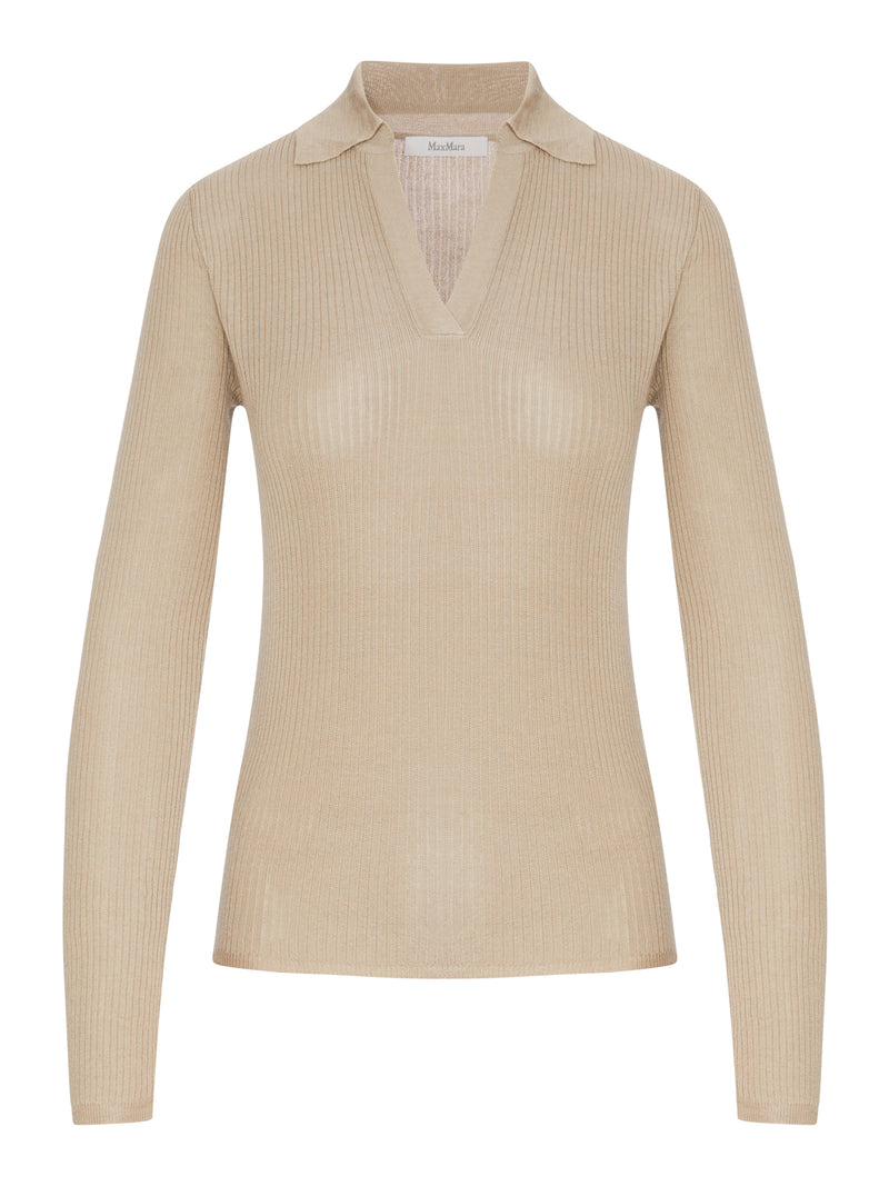 Max Mara Women Cashmere And Silk Polo Sweater MAX MARA
