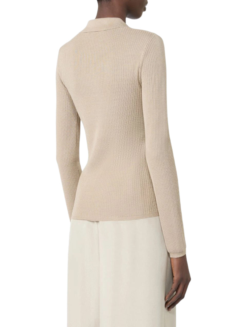 Max Mara Women Cashmere And Silk Polo Sweater MAX MARA