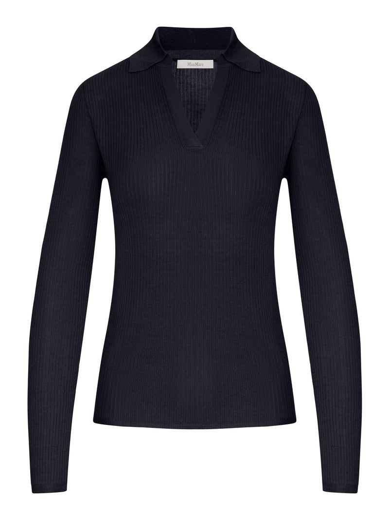 Max Mara Women Cashmere And Silk Polo Sweater MAX MARA