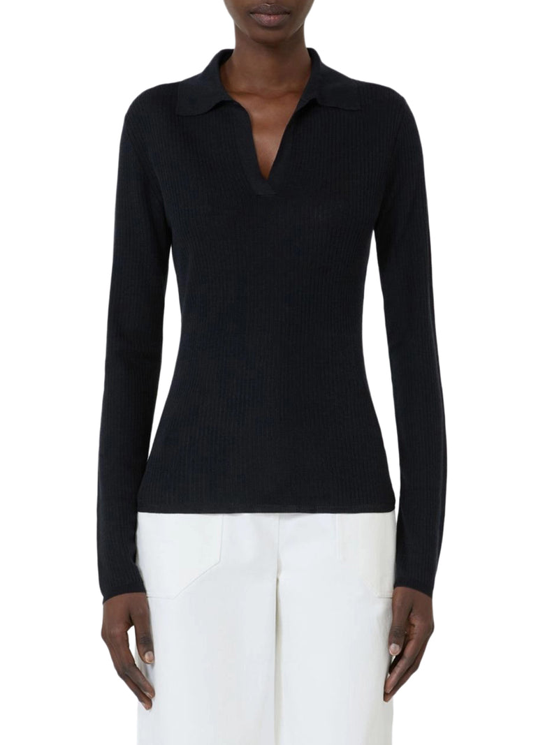 Max Mara Women Cashmere And Silk Polo Sweater MAX MARA