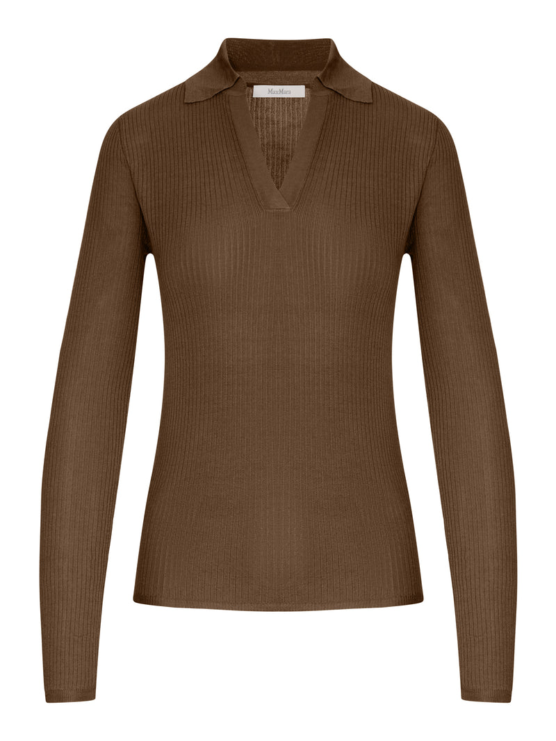 Max Mara Women Cashmere And Silk Polo Sweater MAX MARA