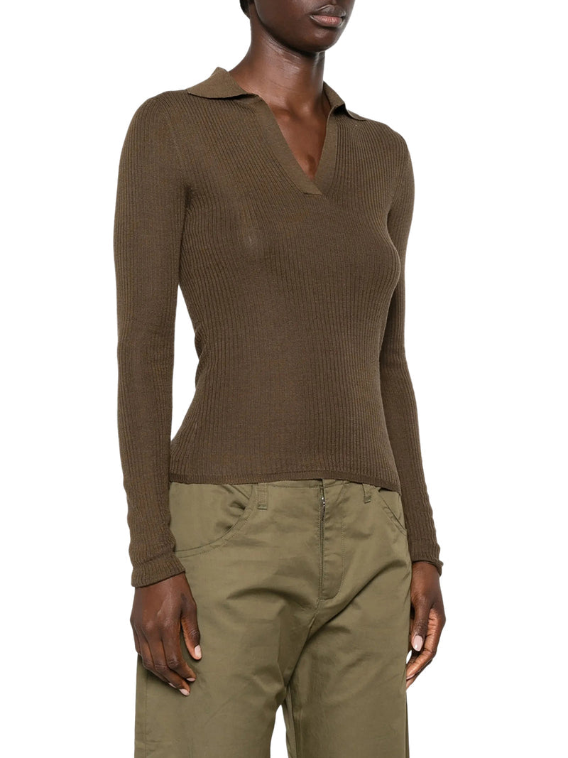 Max Mara Women Cashmere And Silk Polo Sweater MAX MARA