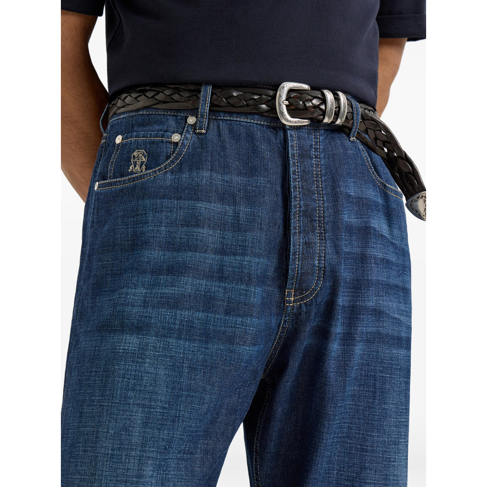 Brunello Cucinelli Blue Denim - Regular & Straight-Leg Jeans Men BRUNELLO CUCINELLI