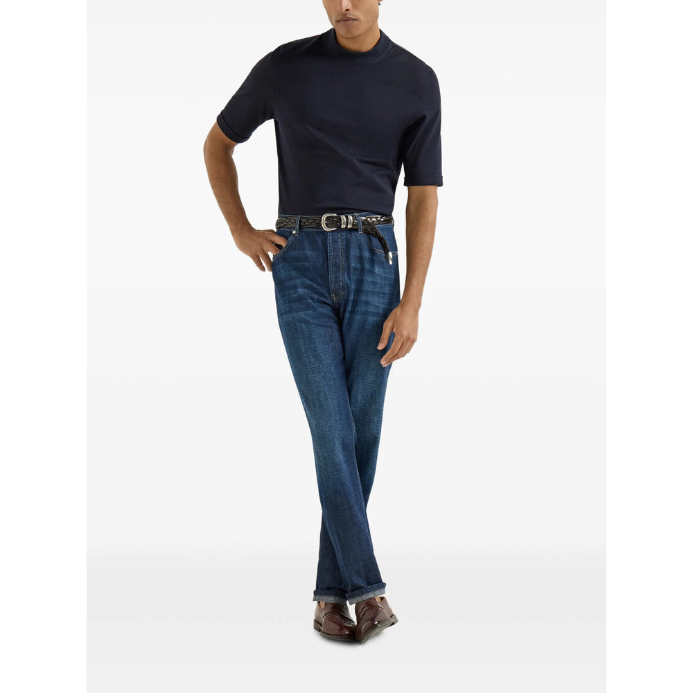 Brunello Cucinelli Blue Denim - Regular & Straight-Leg Jeans Men BRUNELLO CUCINELLI