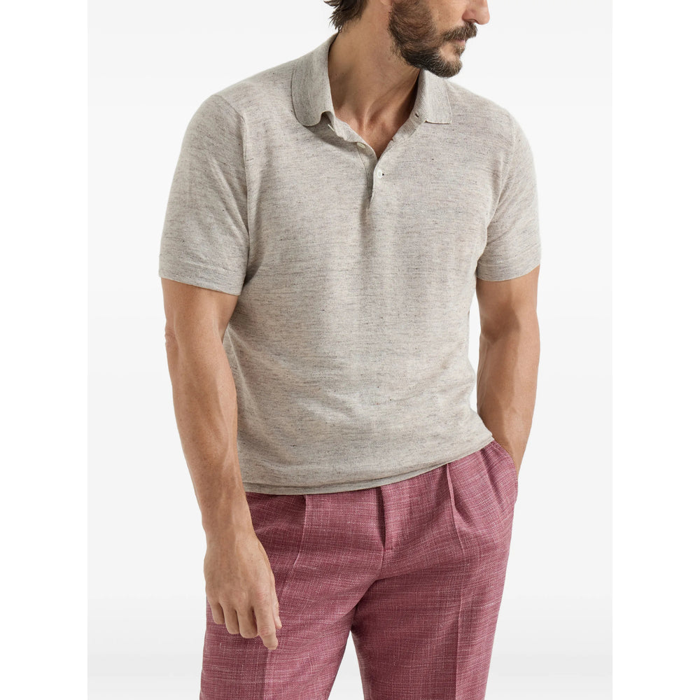 Brunello Cucinelli Neutrals Polo Shirts Men BRUNELLO CUCINELLI