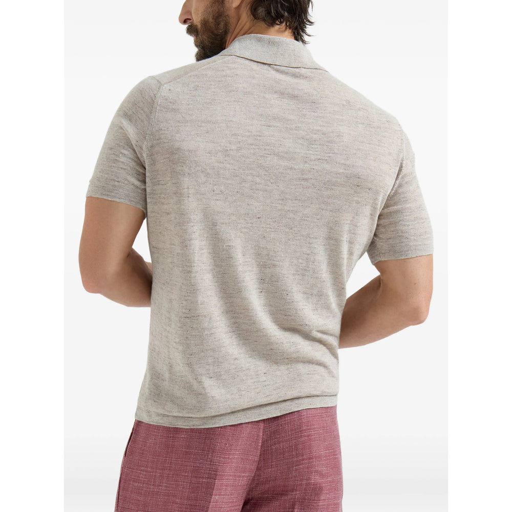 Brunello Cucinelli Neutrals Polo Shirts Men BRUNELLO CUCINELLI