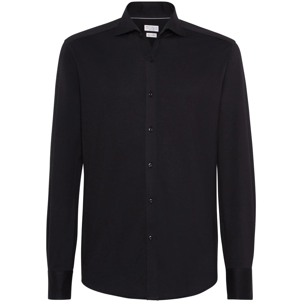 Brunello Cucinelli Black Shirts Men BRUNELLO CUCINELLI