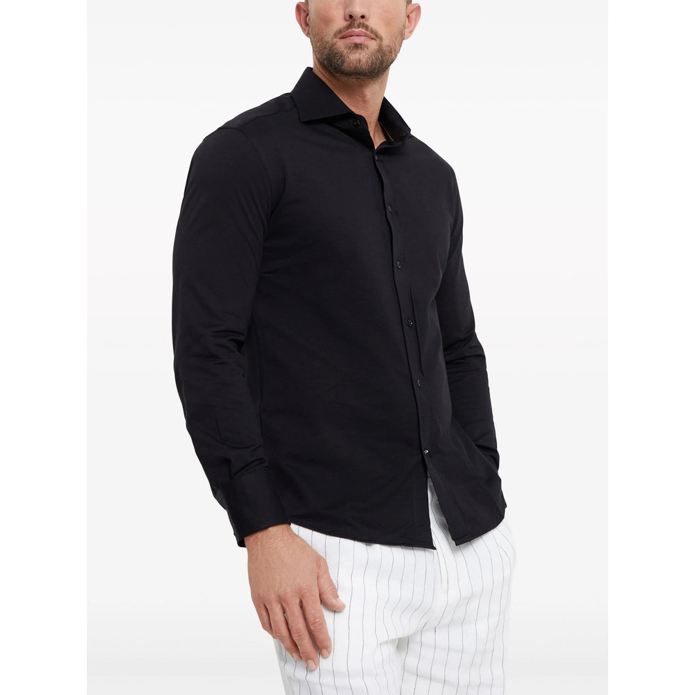 Brunello Cucinelli Black Shirts Men BRUNELLO CUCINELLI