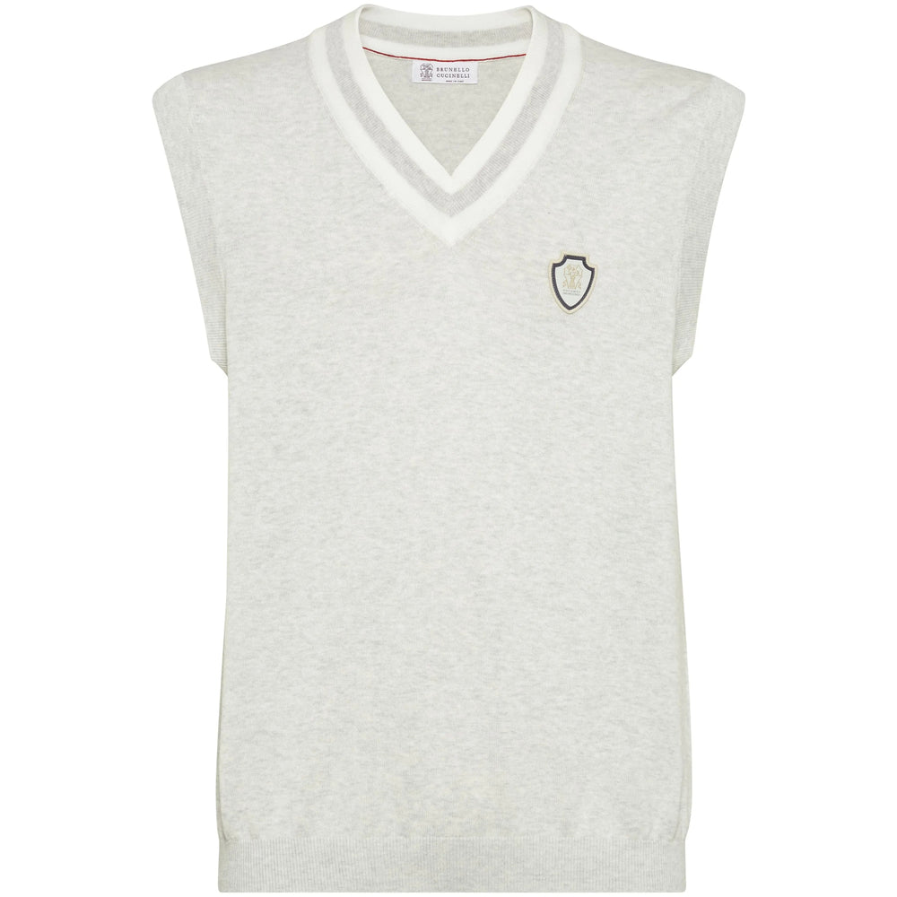 Brunello Cucinelli Grey T-Shirts & Vests - Vests & Tanks Men BRUNELLO CUCINELLI