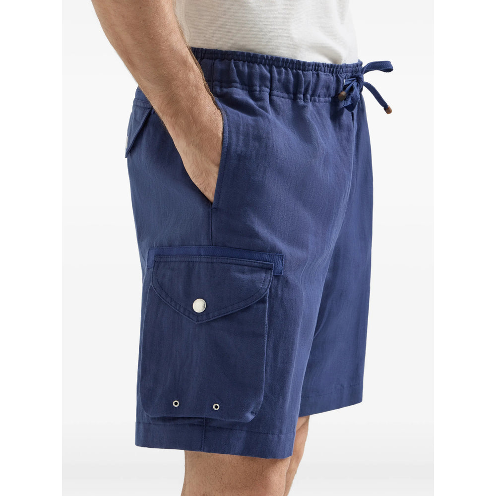 Brunello Cucinelli Blue Shorts - Cargo Shorts Men BRUNELLO CUCINELLI