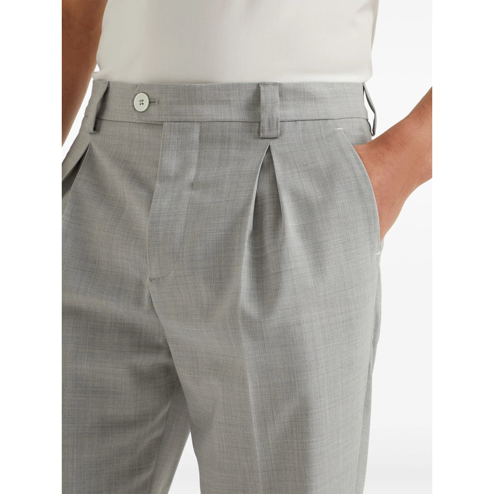 Brunello Cucinelli Grey Trousers - Tapered Trousers Men BRUNELLO CUCINELLI