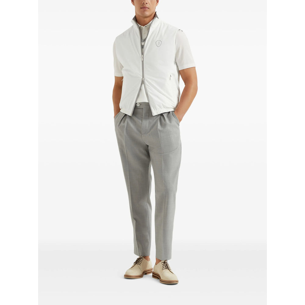 Brunello Cucinelli Grey Trousers - Tapered Trousers Men BRUNELLO CUCINELLI