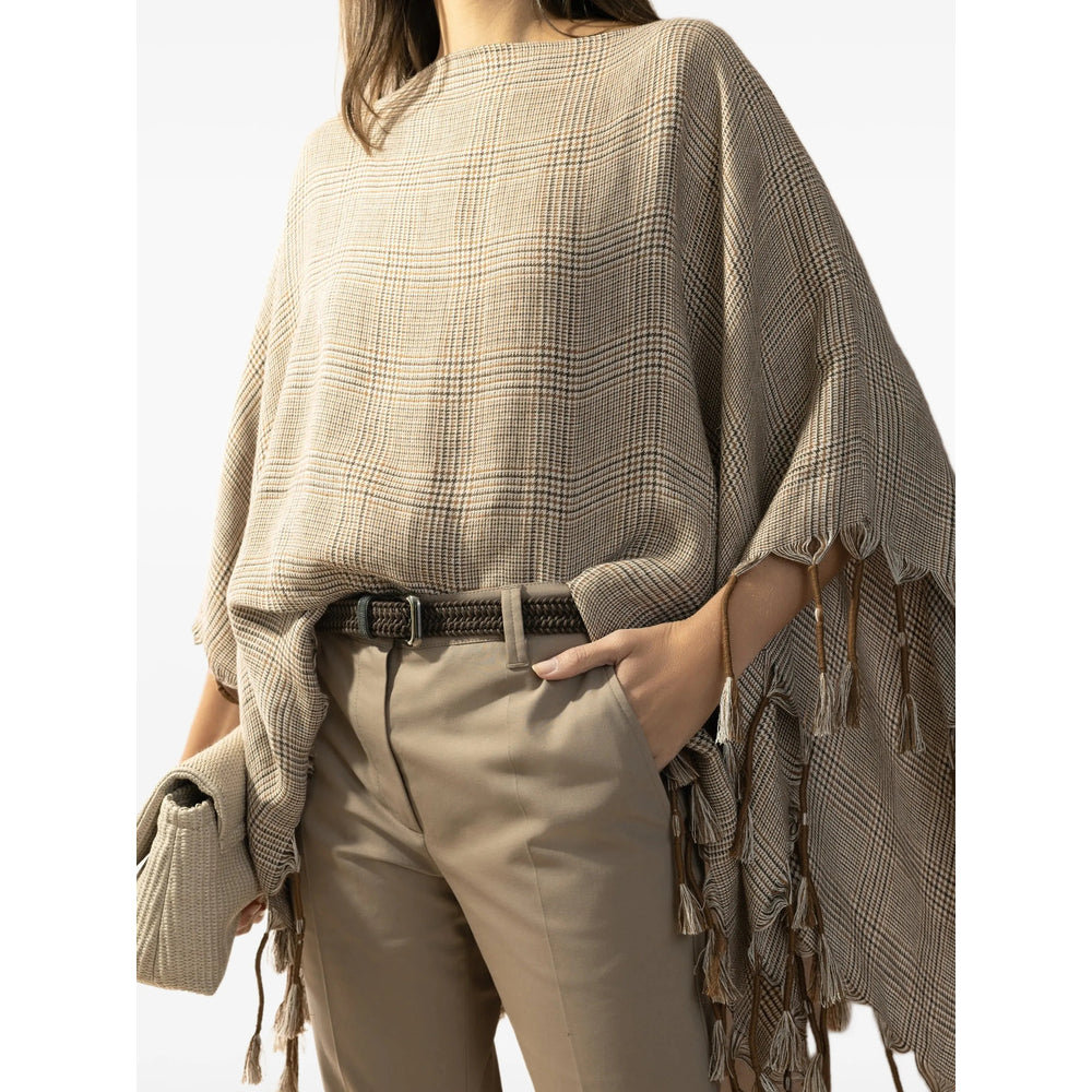 Brunello Cucinelli Neutrals Jackets - Capes & Ponchos Women BRUNELLO CUCINELLI