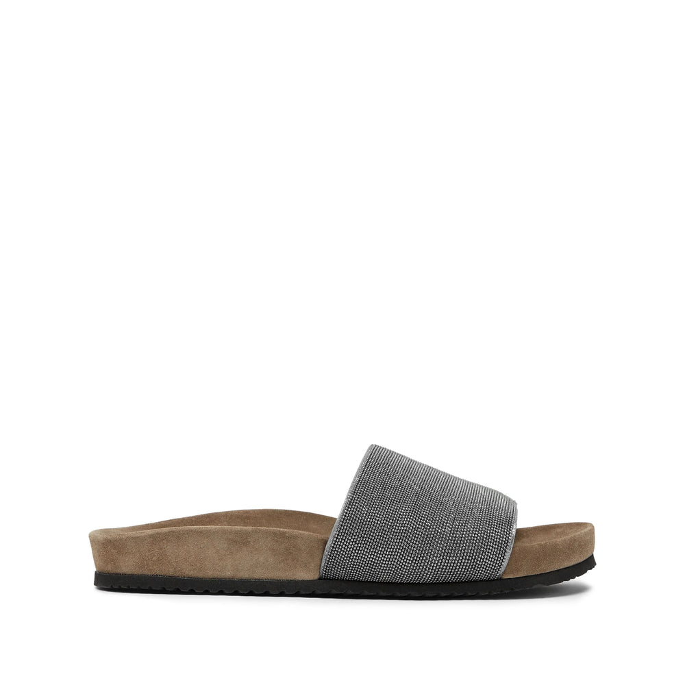 Brunello Cucinelli Silver Flip-Flops & Slides Women BRUNELLO CUCINELLI