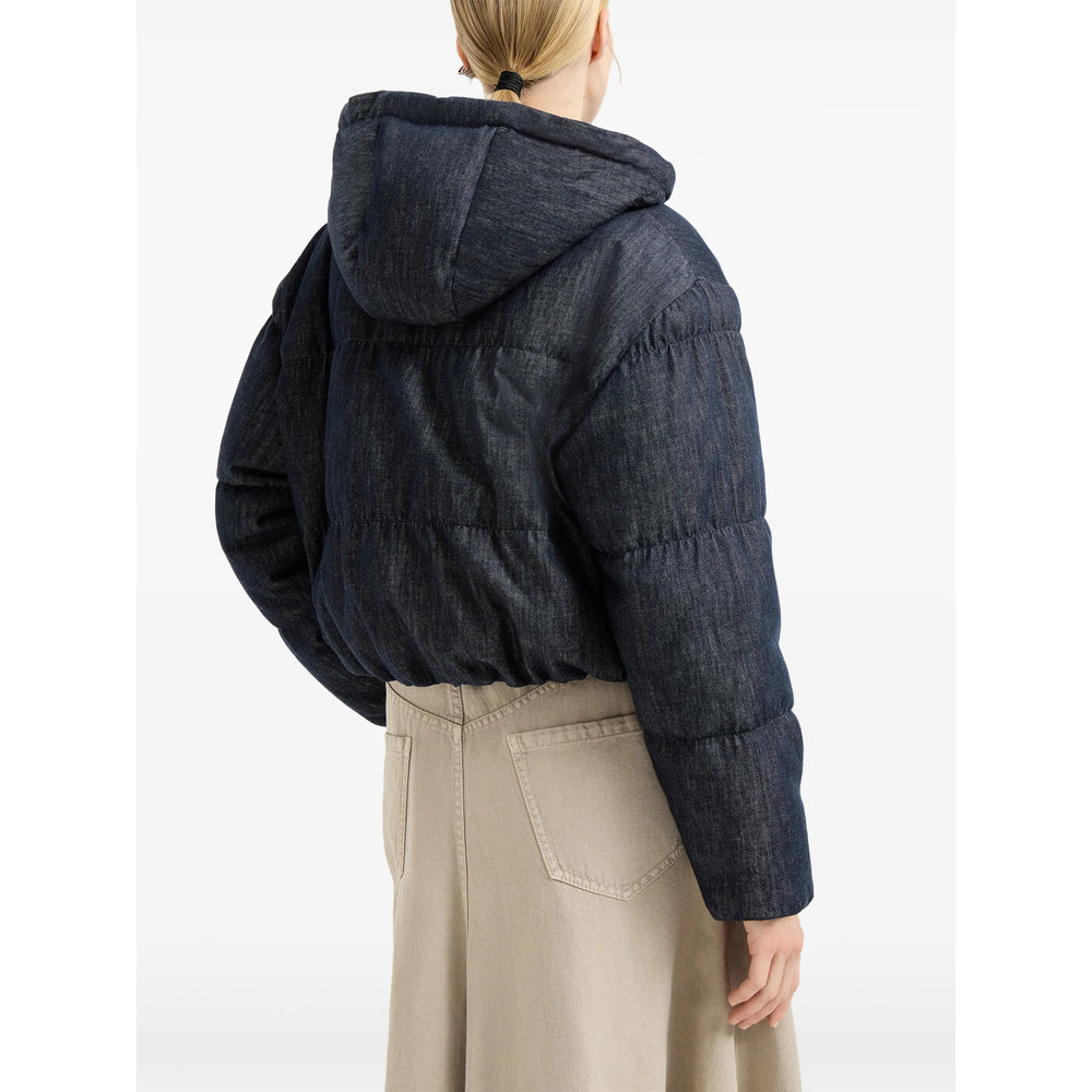 Brunello Cucinelli Blue Jackets - Puffer Jackets Women BRUNELLO CUCINELLI