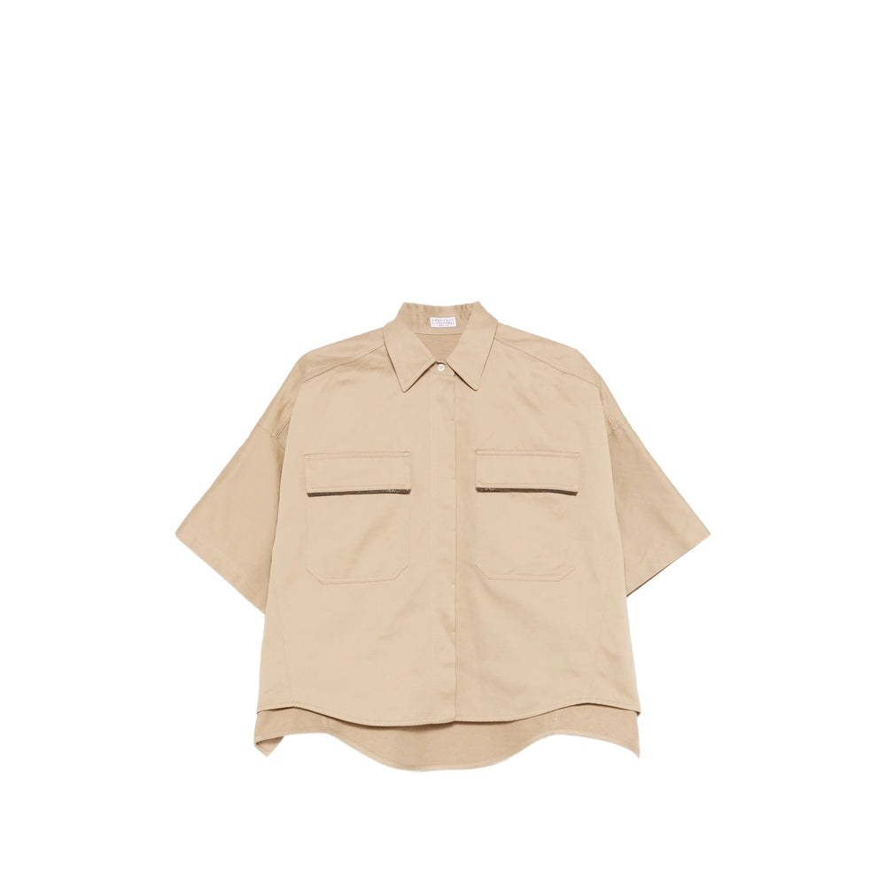 Brunello Cucinelli Neutrals Tops - Shirts Women BRUNELLO CUCINELLI