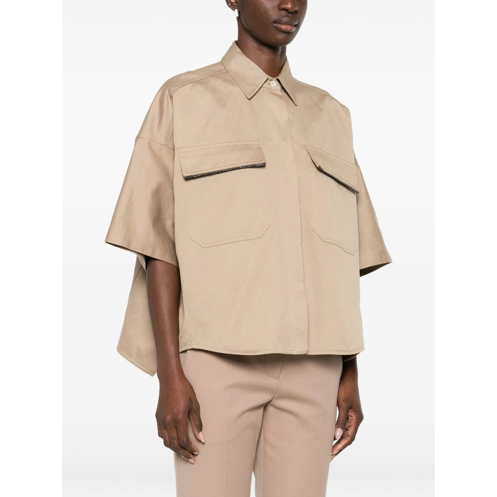 Brunello Cucinelli Neutrals Tops - Shirts Women BRUNELLO CUCINELLI