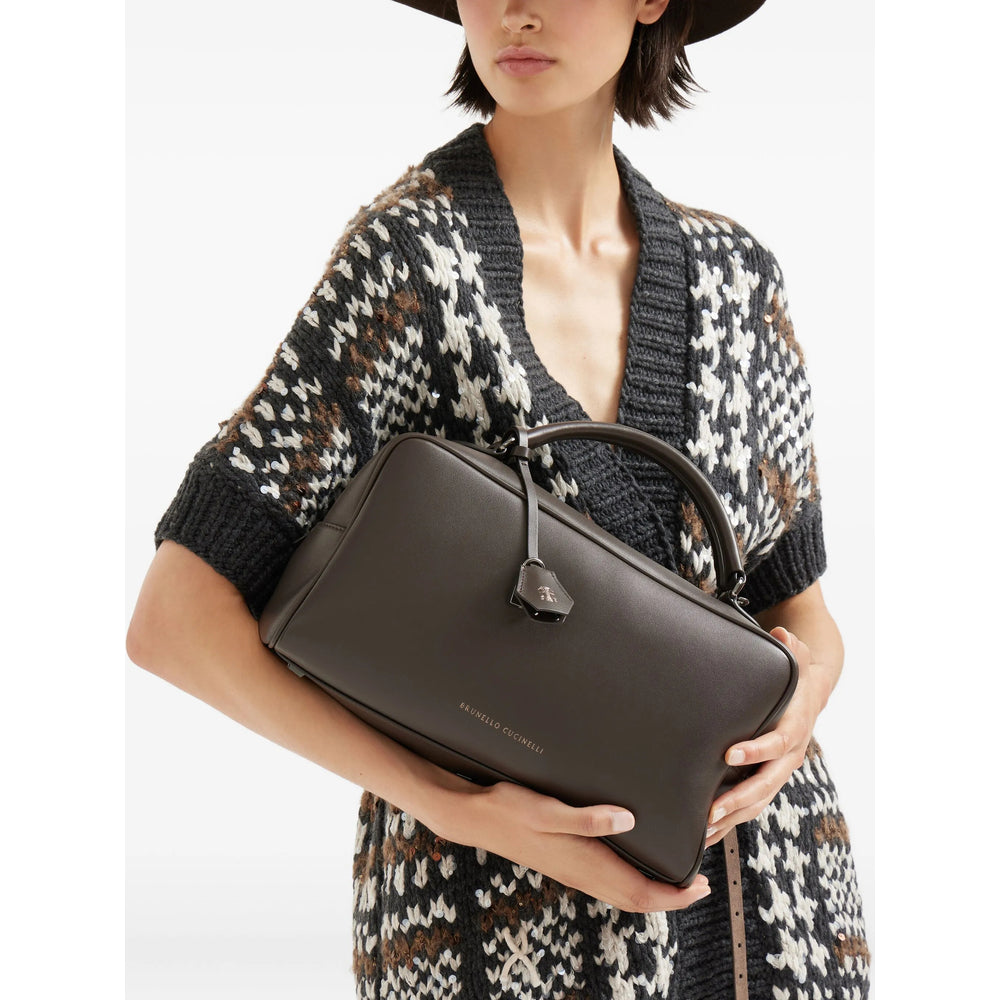 Brunello Cucinelli Brown Tote Bags Women BRUNELLO CUCINELLI