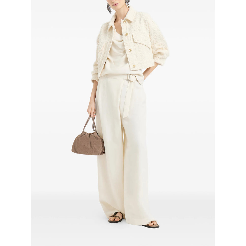 Brunello Cucinelli Neutrals Jackets - Denim Jackets Women BRUNELLO CUCINELLI