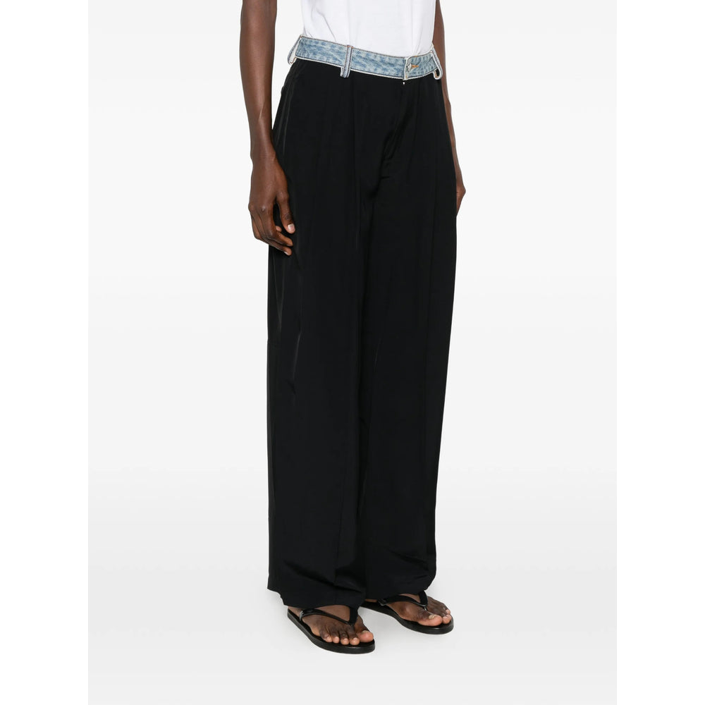 Alexander Wang Black Trousers - Palazzo Pants Women ALEXANDER WANG