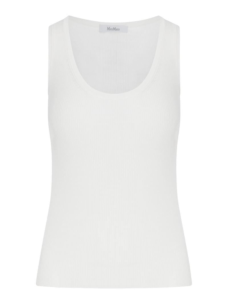 Max Mara Women Fitted Ribbed Top In Viscose Crepe MAX MARA