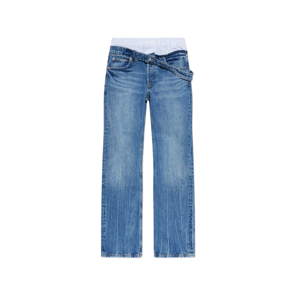 Alexander Wang Blue Denim - Straight-Leg Jeans Women ALEXANDER WANG