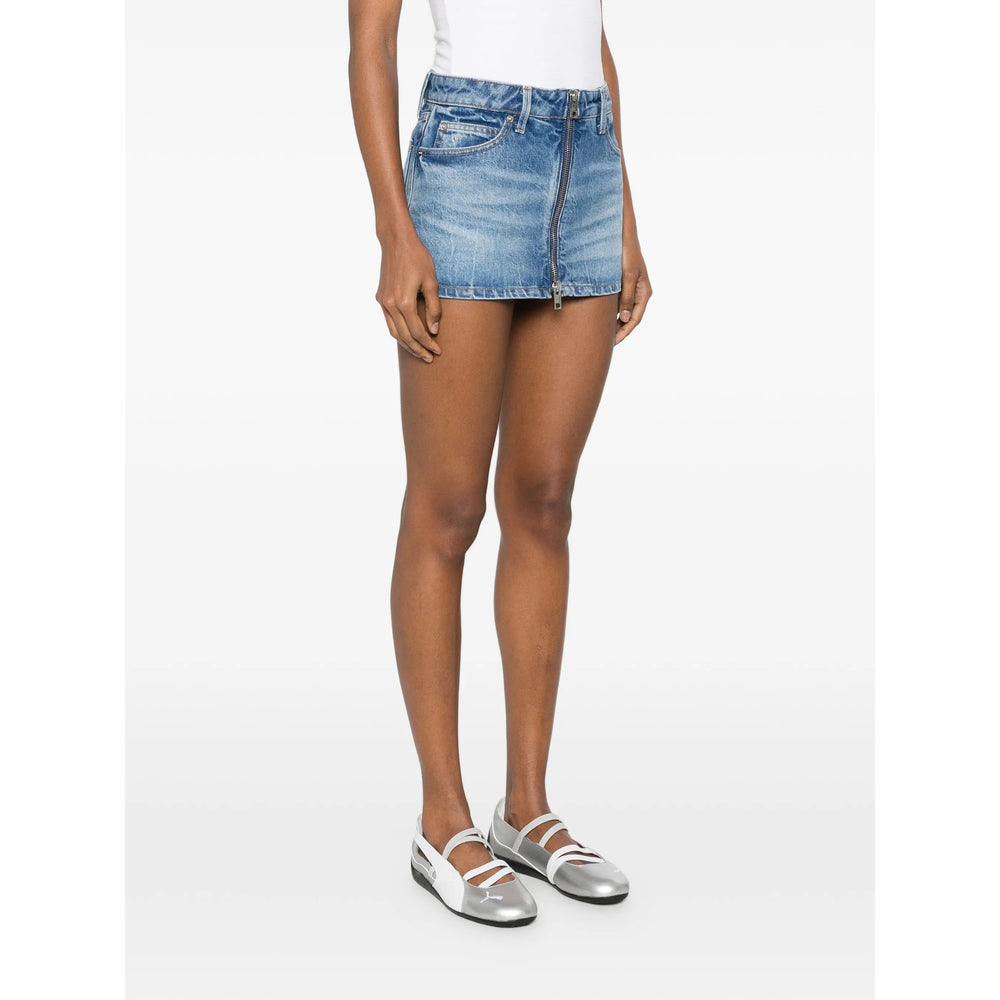 Alexander Wang Blue Shorts - Mini Shorts Women ALEXANDER WANG