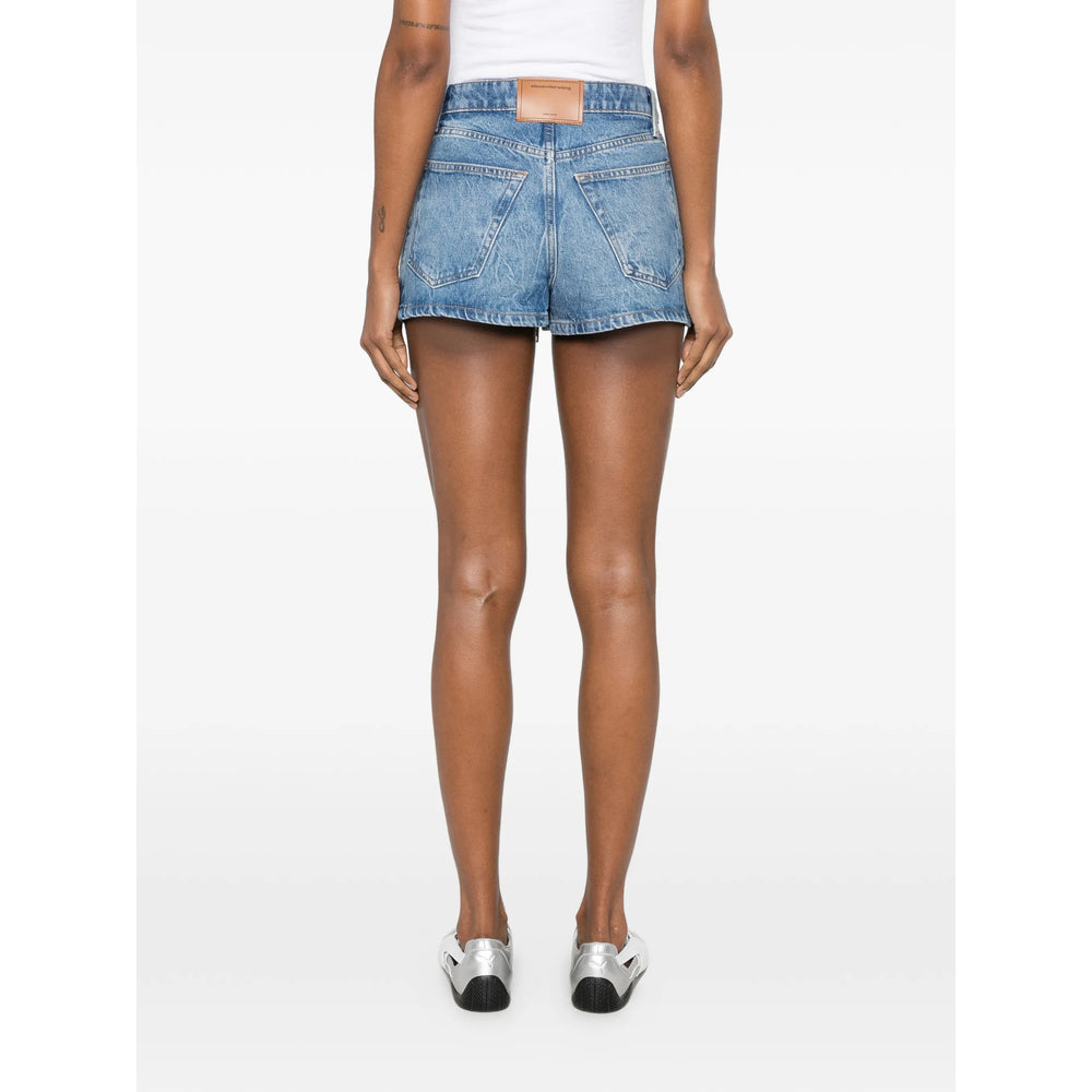 Alexander Wang Blue Shorts - Mini Shorts Women ALEXANDER WANG