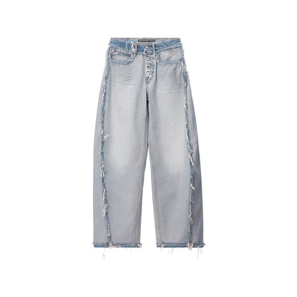 Alexander Wang Blue Denim - Wide-Leg Jeans Women ALEXANDER WANG