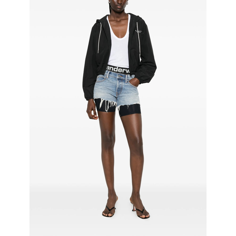 Alexander Wang Blue Shorts - Mini Shorts Women ALEXANDER WANG