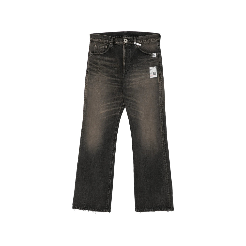 Maison Mihara Yasuhiro Black Denim - Regular & Straight-Leg Jeans Men MAISON MIHARA YASUHIRO