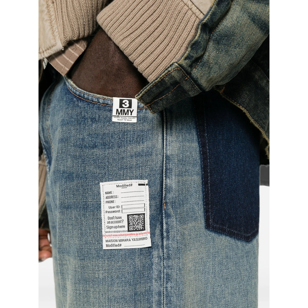 Maison Mihara Yasuhiro Blue Denim - Regular & Straight-Leg Jeans Men MAISON MIHARA YASUHIRO