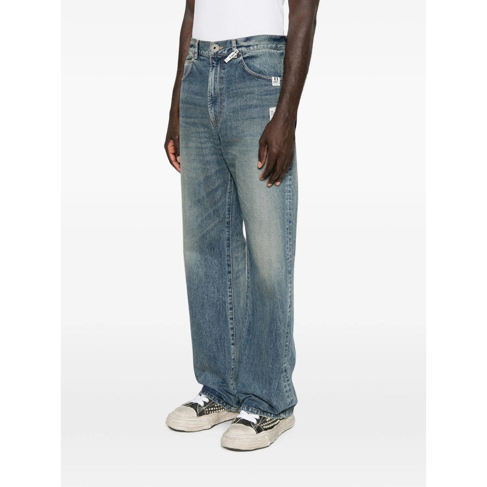 Maison Mihara Yasuhiro Blue Denim - Regular & Straight-Leg Jeans Men MAISON MIHARA YASUHIRO