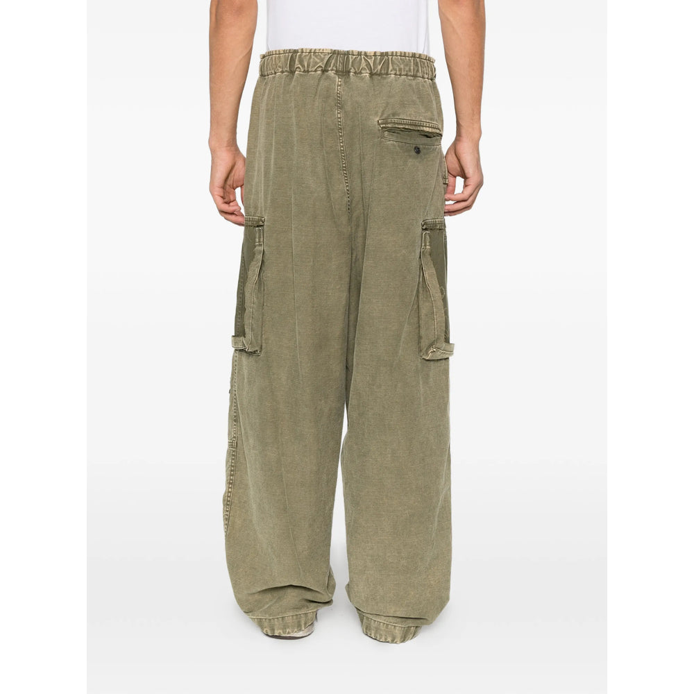 Maison Mihara Yasuhiro Green Trousers - Wide-Leg Trousers Men MAISON MIHARA YASUHIRO