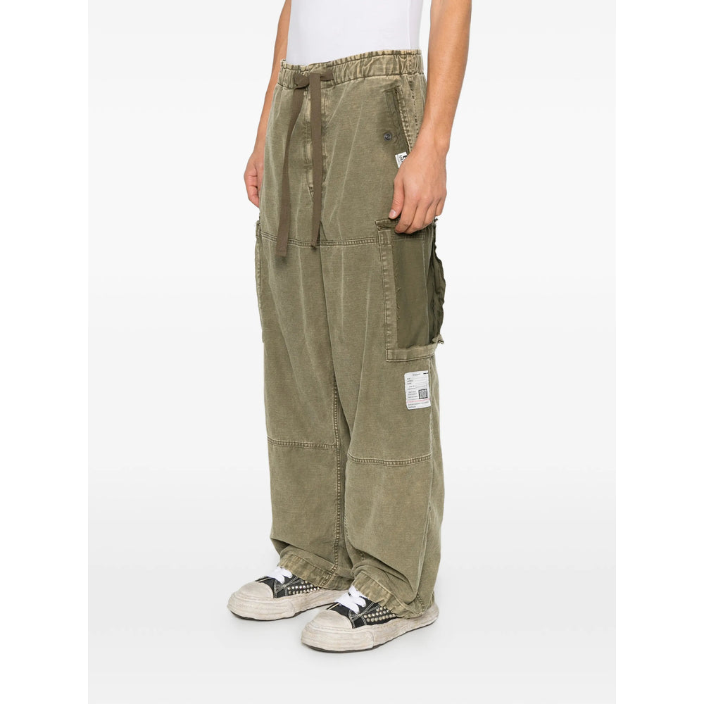 Maison Mihara Yasuhiro Green Trousers - Wide-Leg Trousers Men MAISON MIHARA YASUHIRO