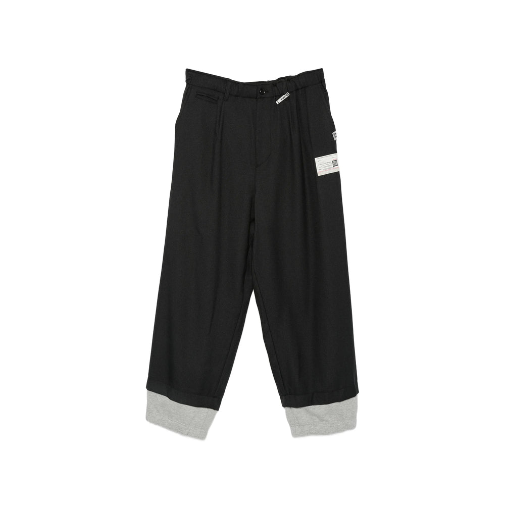 Maison Mihara Yasuhiro Black Trousers - Wide-Leg Trousers Men MAISON MIHARA YASUHIRO