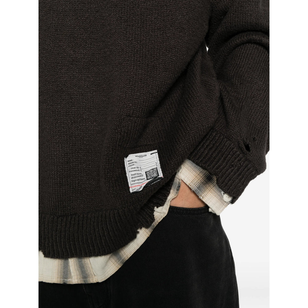 Maison Mihara Yasuhiro Grey Sweaters & Knitwear - Hoodies Men MAISON MIHARA YASUHIRO