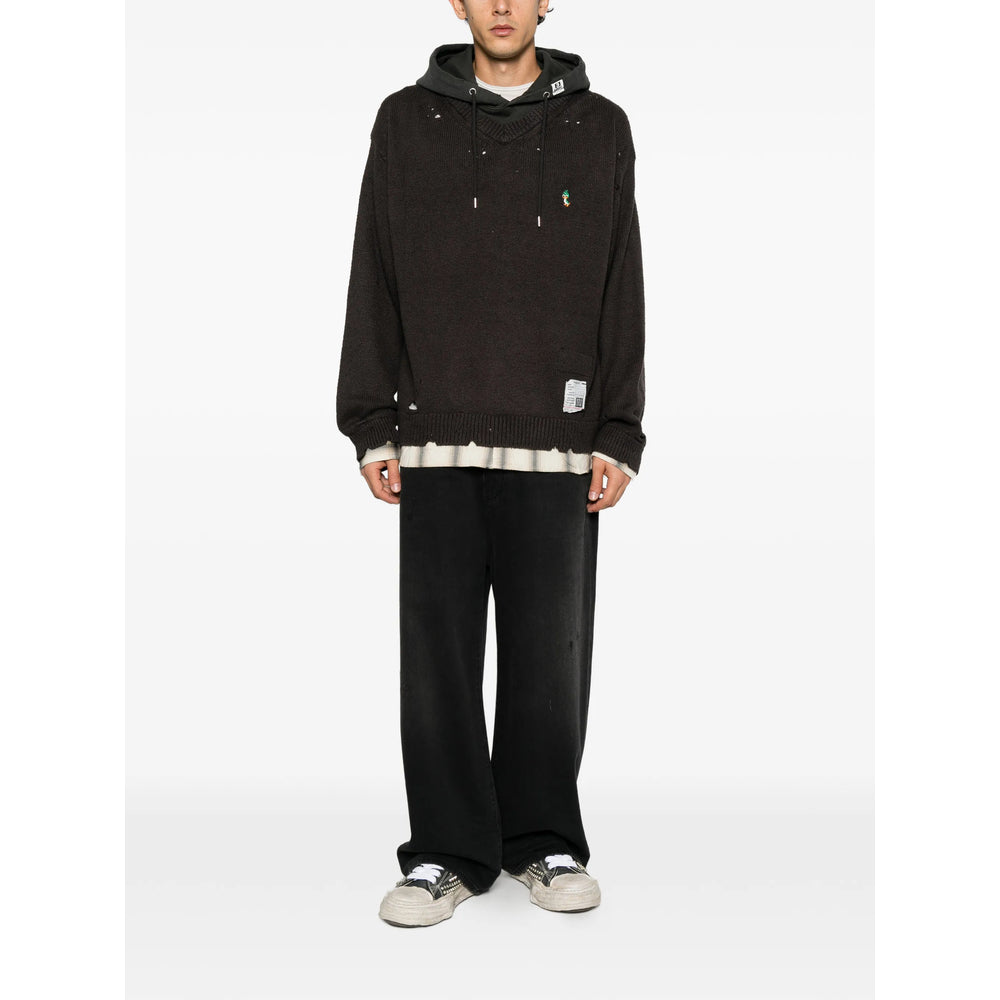 Maison Mihara Yasuhiro Grey Sweaters & Knitwear - Hoodies Men MAISON MIHARA YASUHIRO