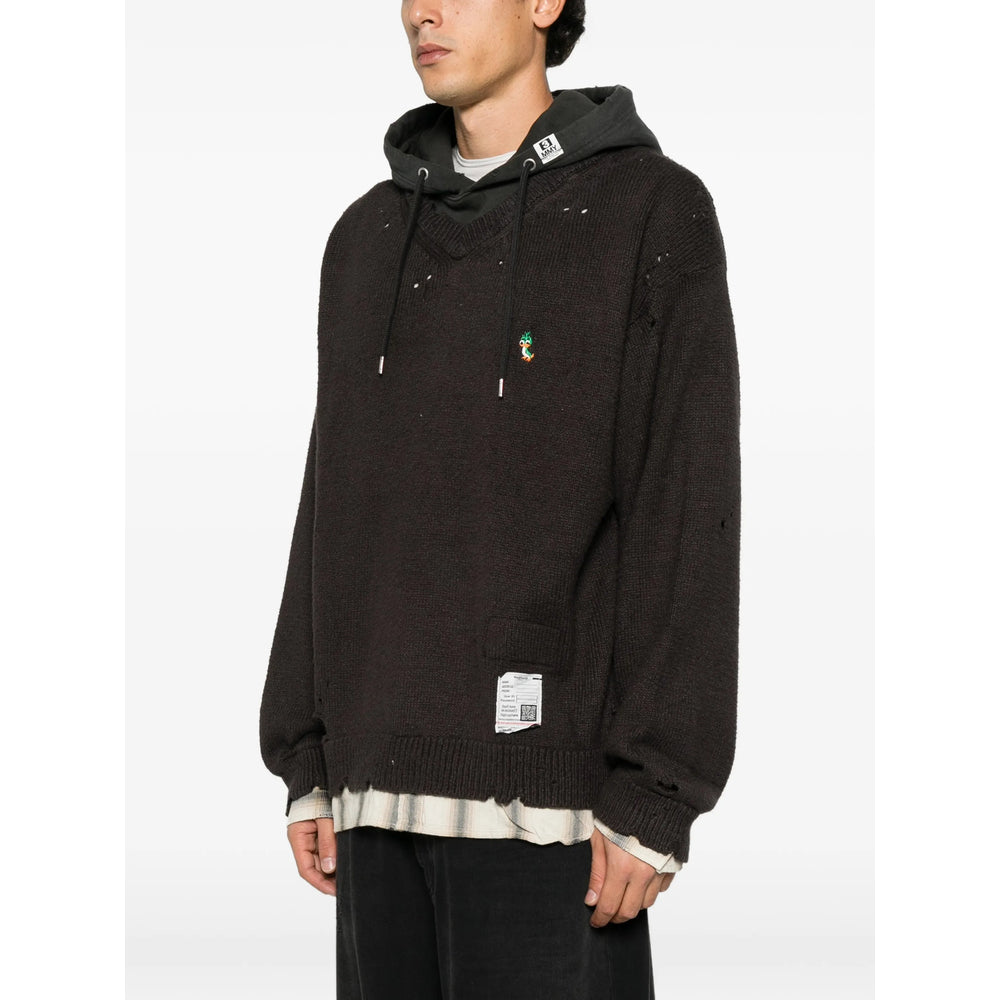 Maison Mihara Yasuhiro Grey Sweaters & Knitwear - Hoodies Men MAISON MIHARA YASUHIRO